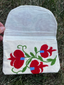 Red Vine Embroidered Pouch