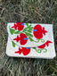 Red Vine Embroidered Pouch