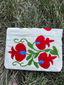 Red Vine Embroidered Pouch