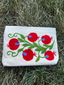 Red Vine Embroidered Pouch