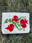 Red Vine Embroidered Pouch