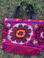 XL Circle Embroidered Tote